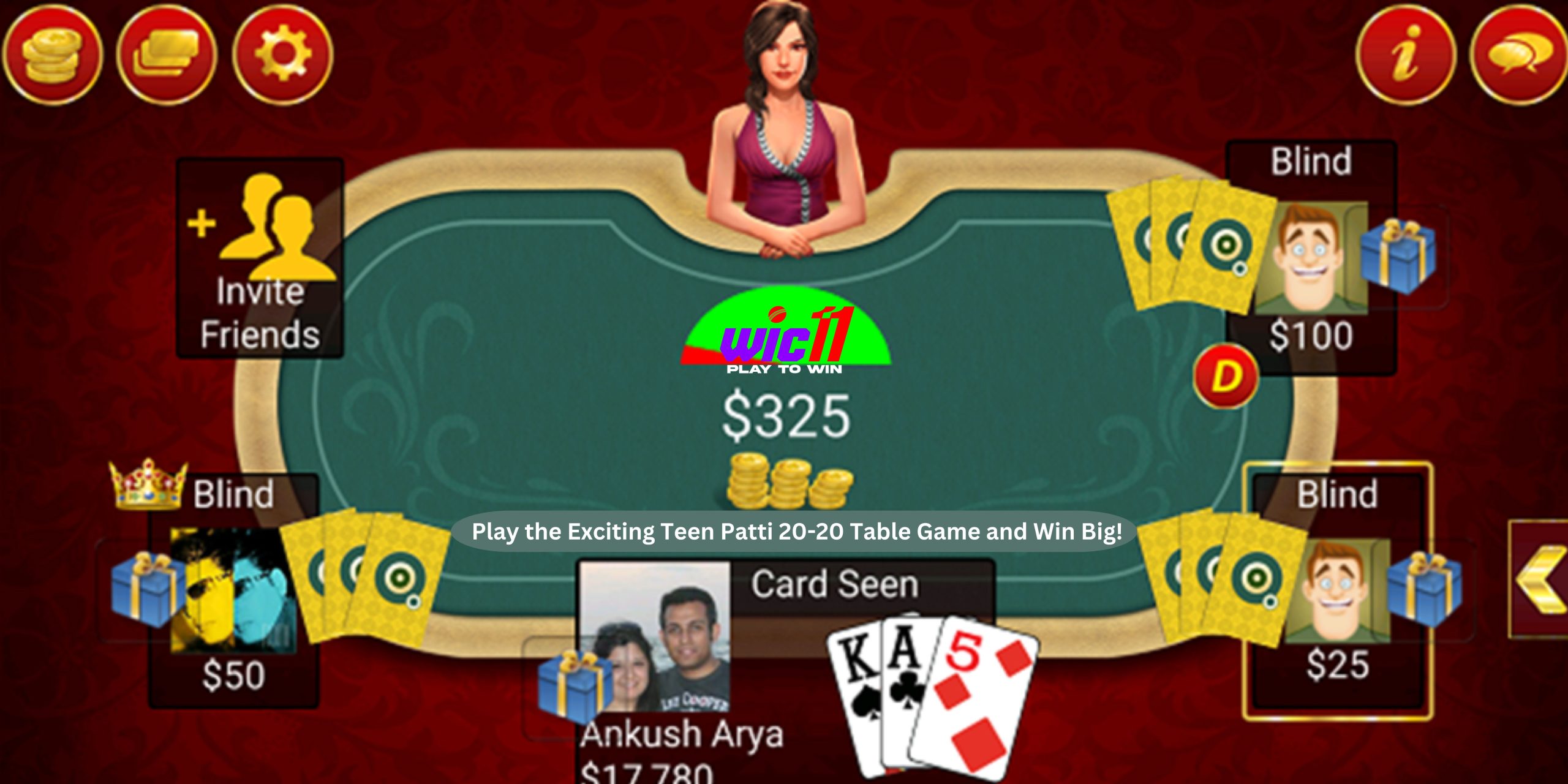 Teen Patti 20-20 Table Game